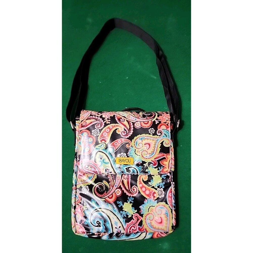 Hadiki Bayou Paisley Sling Crossbody Purse Shoulder Bag Adjustable Strap EUC - Picture 15 of 16